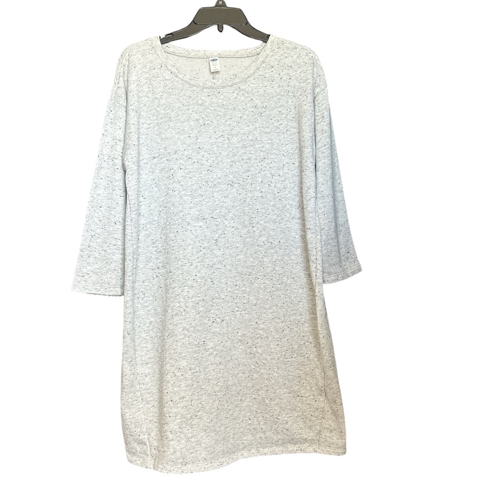 Old Navy Maternity Pale Grey Knee-Length 3/4 Sleeve Sheath Dress